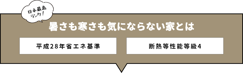 日本最高ランク　暑さも寒さも気にならない家とは