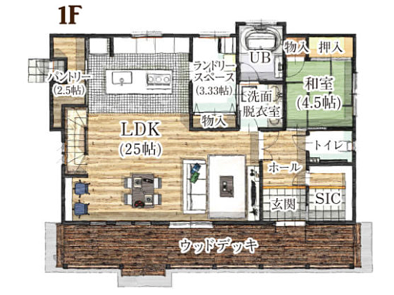 図　間取り図　イラスト