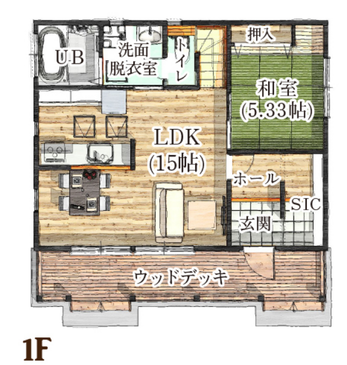 図　イラスト　間取り図