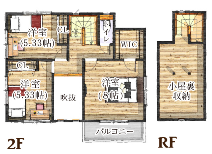 図　イラスト　間取り図