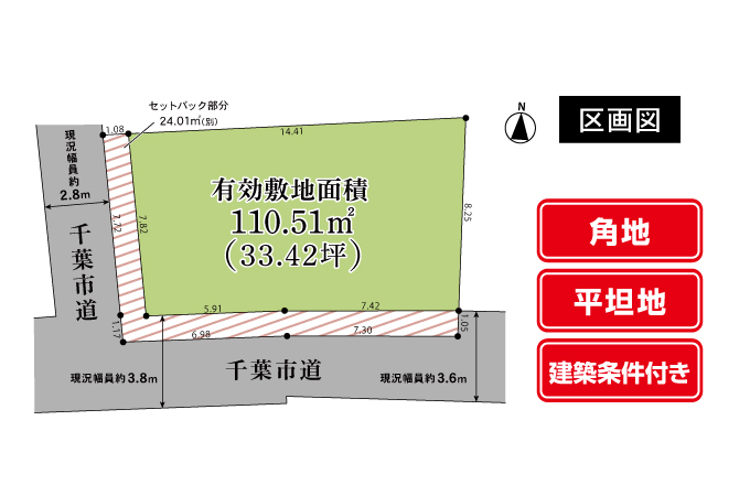 生実町｜建築条件付き売地